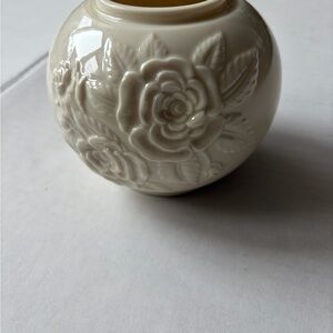 Lenox Cream Embossed Vase